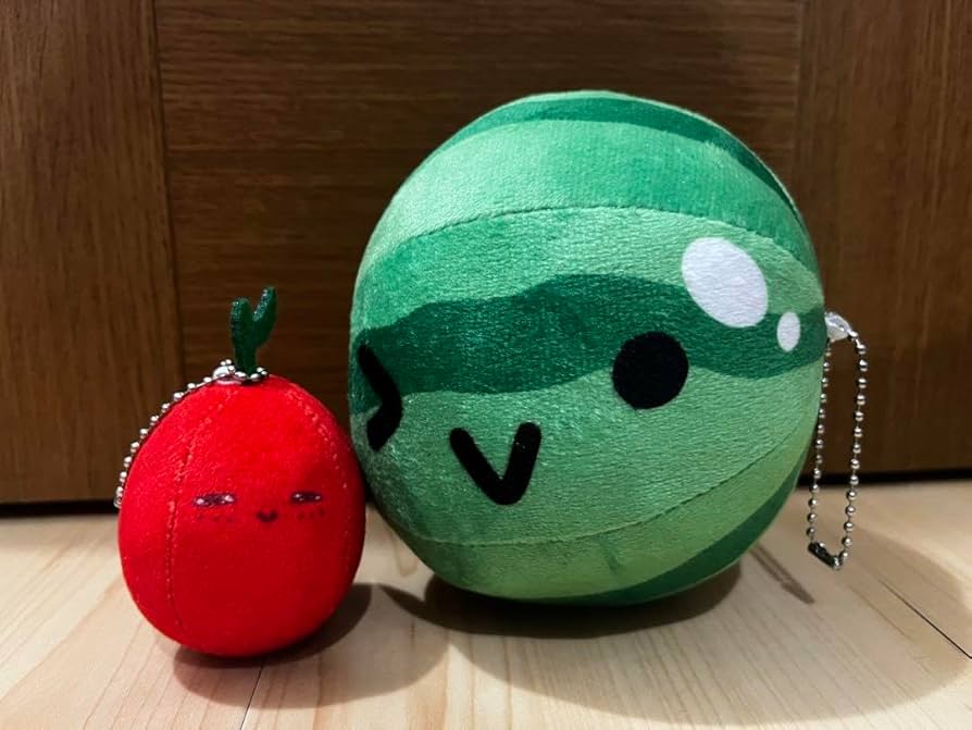Amazon.co.jp: スイカゲーム マスコットぬいぐるみ スイカ
